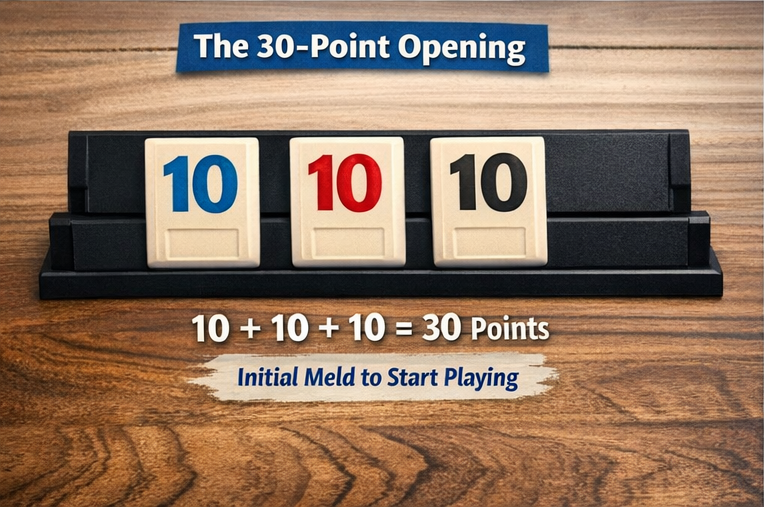 rummikub 30 point opening example 10 10 10